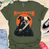 Halloween - V2 - Black and White Bulldog Face T-Shirt